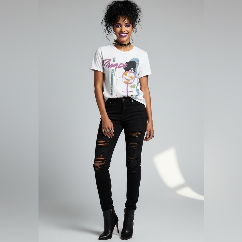 Prince Graphic Band Tee Official Licensed 100% Cotton